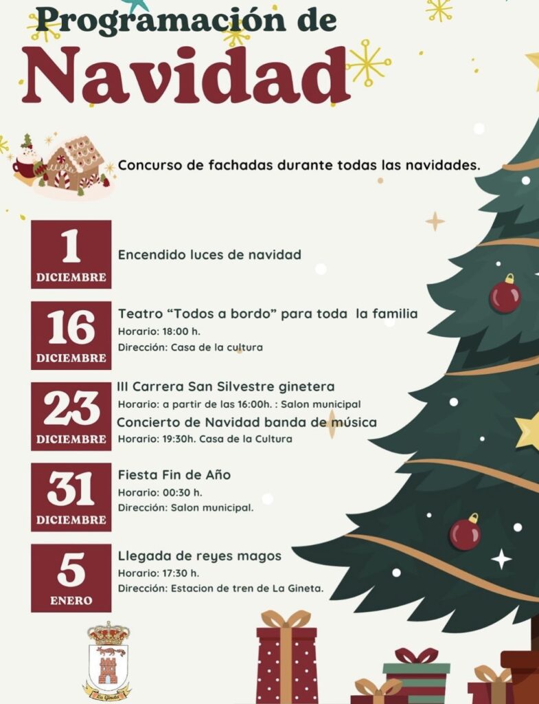 cartel programacion navidad